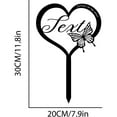 thumbnail image 4 of Custom Name Metal Heart with Butterfly Memorial Stake, Grave Marker sign, Personalized Cemetery Stake, For Loss of Loved One, 4 of 6