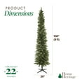 thumbnail image 3 of Open Box Home Heritage 9 Foot Pre-Lit Artificial Stanley Pencil Tree w/ Stand, 3 of 11
