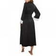 thumbnail image 2 of Women Bathrobe Lace Satin Lingerie Robe Long Sleeve Babydoll Nightie Robes Kimono Robe, 2 of 9
