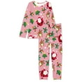 thumbnail image 4 of Suhoaziia Sleepwear for Women Pajama Set Stretchy Sleepwear Comfy PJ's Set 2pcs Breathable Outfits Christmas Tree Print Graphic,Fit Size 2XL Ladies Long Sleeve Pjs, 4 of 5