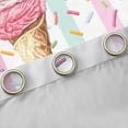 thumbnail image 4 of Homewish Ice Cream Popsicle Black Out Curtains for Boys Girls Teens,Kawaii Fast Food Curtains Pack of 2 (42x63 Each),Cartoon Geometric Stripes Bedroom Curtains,Ultra Soft Home Decor, 4 of 6