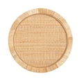 thumbnail image 5 of Kate and Laurel Rafina Round Rattan Side Table, 16 x 16 x 24, Natural Brown, Transitional Boho Circle Wooden Accent Pedestal End Table for Indoor Plant Stand or Living Room Accent Table, 5 of 9