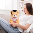 thumbnail image 5 of TOPRenddon Graduation Bear Doll with Doctoral Cap & Nurse Outfit – 9” Stuffed Animal Gift for Nurses, Doctors, Graduates (White Coat, Twisted Flower, Premium Plush), 5 of 6