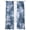 Blue, variant on Sage Green Ombre Sheer Curtains 54 Inch Length 2 Panels Set Window Treatments, Gradient Abstract Art Vintage Grey Rod Pocket Semi Curtains for Living Room/Bedroom/Kitchen Décor, 104"W x 54"L