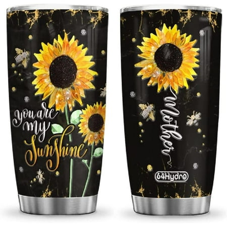 

20oz Birthday Gifts for Women Mom Friend Gifts for Women Birthday Unique Inspirational Gifts Mother Sunflower Tumbler Cup with Lid Double Wall Vacuum Insulated Travel Coffee Mug