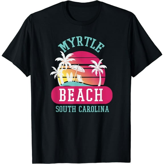 Retro Cool Myrtle Beach Mens Womens SC Beaches T-Shirt