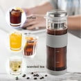 thumbnail image 5 of Airtight Cold Brew Coffee Maker & Tea Infuser - 800ml Glass Carafe Pitcher for Iced Coffee Brewing,G, 5 of 5