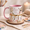 Black, variant on Personalized Artist Painter Mug, Pink Custom Name Coffee Cup with Paint Palette Brushes