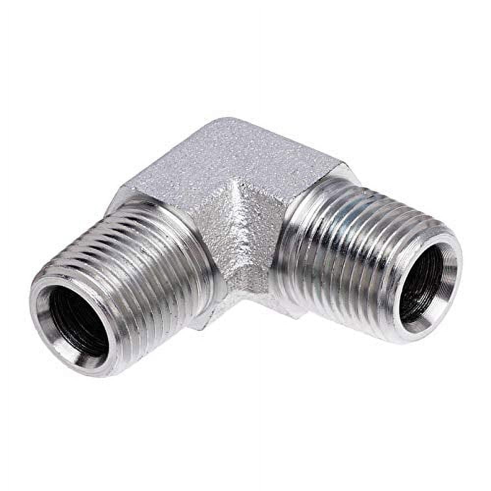 Gates Male Pipe NPTF to Male Pipe NPTF - 90 (SAE to SAE)