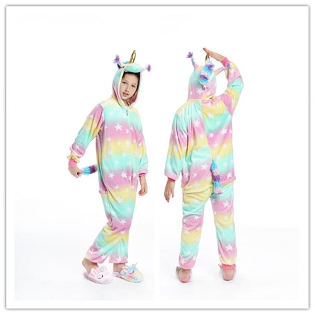 Pijamas siameses de animales de león, zorro y pegaso, de franela de invierno con dibujos animados para hombres y mujeres, pijamas para padres e hijos