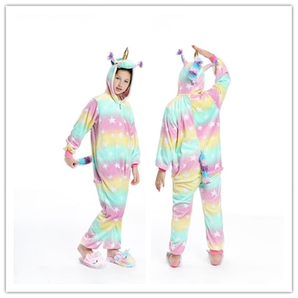 Pijamas siameses de animales de león, zorro y pegaso, de franela de invierno con dibujos animados para hombres y mujeres, pijamas para padres e hijos
