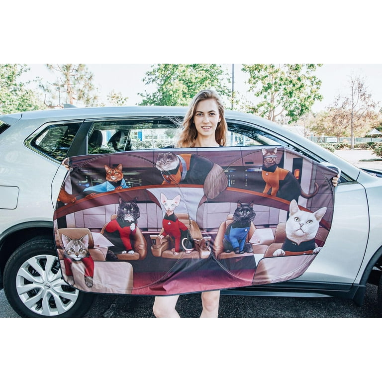 Star Trek The Next Generation Cats Sunshade for Car Windshield 64 x 32 Inches