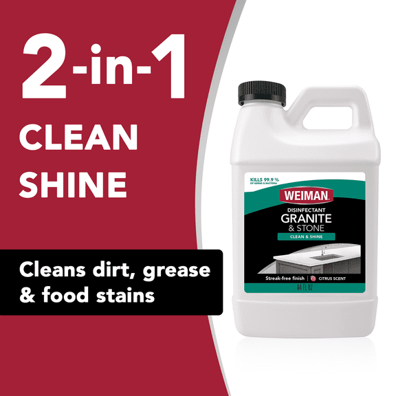 Weiman Granite Cleaner and Polish Refill - 64 fl oz