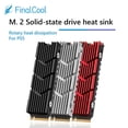 thumbnail image 2 of SSD M.2 Dissipateur Thermique NVMe Dissipateur Thermique M2 2280 SSD Disque Dur Dissipateur Thermique en Aluminium avec Coussinet Thermique en Silicone pour PC / PS5 PCIE 2280 SSD Rouge D, 2 of 6