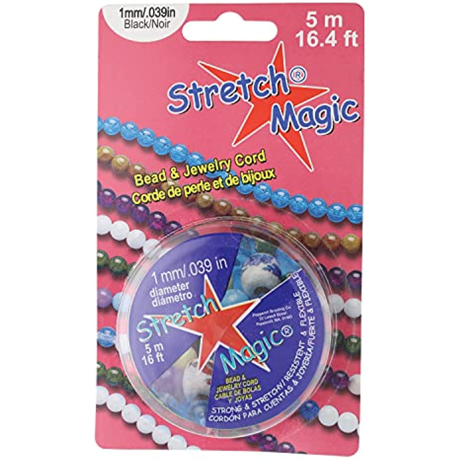 Stretch Magic Bead & Jewelry Cords 2/Pkg 1mmX25m & .8mmX5m-Clear
