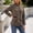 Khaki, variant on Blazer Jacket for Women 2025 Long Sleeve Single Stand Collared Tunic Jackets with Pockets Outerwear