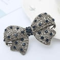 thumbnail image 4 of Femmes Gilr Bowknot Cristal Strass Cheveux Métal Épingle à Cheveux Ressort Barrette Métal Bijoux Cheveux Poignée, 4 of 9