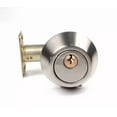 thumbnail image 6 of Bathroom Bedroom Stainless Steel Single Cylinder Deadbolt Door Lock W/3 Keys, 6 of 6