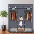 thumbnail image 1 of UBesGoo Wardrobe Fabric Closet Clothes Portable Storage Closet Organizer, Gray, 1 of 7