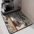 thumbnail image 2 of Coffee Mat, Vintage Kitchen Coffee Bar Mat for Countertop, Rubber Backed Dish Drying Mat for Counter, Absorbent Coffee Bar Accessories Fit Under Coffee Maker Espresso Me Machine 18x24in, 2 of 7