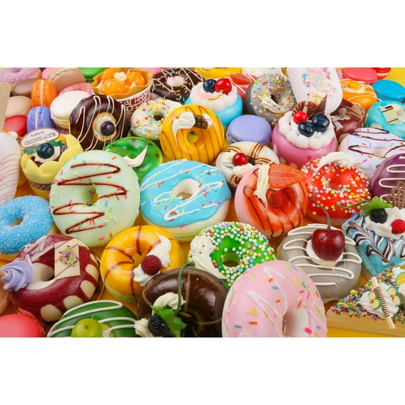 Tektalk Rompecabezas de 1000 piezas para adolescentes y adultos (Fiesta de donuts)