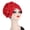 Rouge Vif, variante sur Koszal Foulard Uni Décoratif pour Femmes avec Strass Froncé Accessoires pour Cheveux
