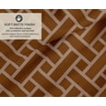 thumbnail image 2 of Soimoi 100% Cotton Canvas Fabric - Geometric Print, Brown | 56" Wide | Sold By 10 Yard | Medium Weight Upholstery Fabric for Home Dcor, Bags & DIY Projects, 2 of 7
