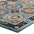 thumbnail image 3 of Modway Entourage Odile Floral Moroccan Trellis Area Rug - Blue/Red/Orange/Yellow, 3 of 7