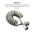 thumbnail image 3 of Naiovety Manguera de ducha telescópica, rociador de inodoro Flexible para baño, accesorio de pulverización a prueba de fugas para la ducha Suministros de limpieza para el hogar 2m Gris, 3 of 6