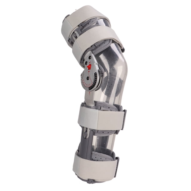 Post Op Knee Brace, Effective Buffering Adjustable Knee Immobilizer Aluminum Alloy Frame Hinged For ACL