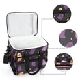 thumbnail image 6 of FORMRS Insulated Cooler Bag 24 Cans Capacity Soft Leakproof Lunch Box with Side Pockets, Halloween Purple Ghosts, 6 of 7