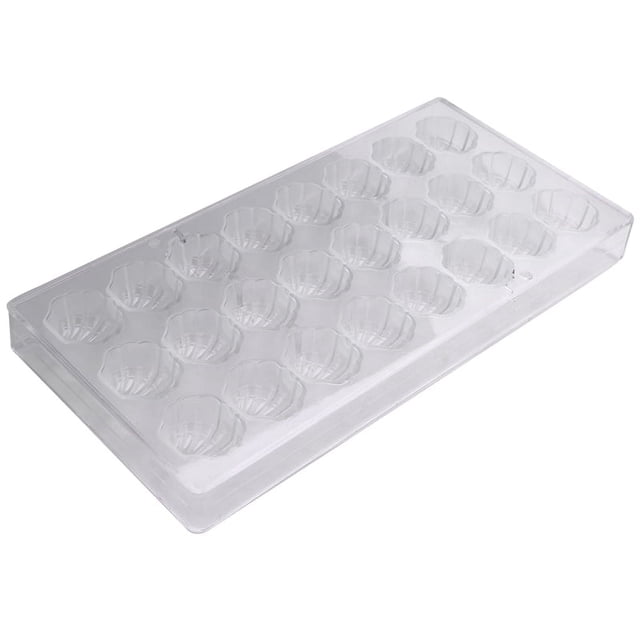 Molde de chocolate duro con forma de concha, molde de policarbonato transparente para caramelos y gelatina de hielo, concha marina 3D
