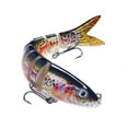 thumbnail image 1 of Leurre de Pêche 13 cm Poisson Achigan Minnow Nage Appât Attirail Hameçon Manivelle Appâts, 1 of 9