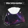 thumbnail image 5 of Salouo Galactic Wolf Stare Pattern Long Tissue Box Cover Rectangular–Plus Size Tissue Box Holder Modern LeatheLarge Tissue Holder for Bathroom Car & Office Decor, 5 of 7