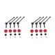 thumbnail image 1 of Tholdsy RC Car CVD Drive Shaft para Wltoys 1/12 124018 124019 RC Car Model Golden 2piezas Rojo, 1 of 1