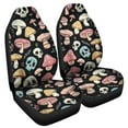 thumbnail image 2 of Chririnla Cartoon Mushroom Skull Print Car Seat Covers Set of 2 Waterproof Front Bucket Seats Protector Auto Interior Accessories Decor Universal Fit for Car Truck SUV, 2 of 7