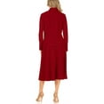 thumbnail image 5 of Moa Collection Women's Two Piece Set Solid Long Sleeve Casual Blazer Relaxed A-Line Midi Skirt, 5 of 7