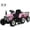 light pink, variant on 12V Kids Battery Powered Electric Tractor with Trailer, Toddler Ride On Car w/Remote Control/ 7-LED Headlights/ 2+1 Gear Shift/ MP3 Player/USB Port for Kids 3-6 Years (Rose, 38W/ EVA Tire)