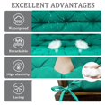 thumbnail image 2 of Outdoor swing cushions bench cushion, Waterproof Porch swing replacement cushions for outdoor furniture, 4" thick Bench Cushion for Backyard, Patio, Lawn（Lake blue 40×71in）, 2 of 6