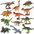 thumbnail image 1 of Ruson 12 Piezas Mini Dinosaurios Figuras de Animales Juguetes Juego de Dinosaurios Realistas Figuras Adornos para Tartas Juego de Juguetes Navidad Cumpleaños Huevo de Pascua Regalo Suministros para Fi, 1 of 5