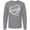 AC-Heather Grey, variant on Blessed to Be Called Grammy Cute Heart Design Long Sleeve T-Shirt