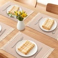 thumbnail image 2 of Unique Bargains 4pcs Polyester Kitchen Table Mat Small Squares 17.7"x11.8", 2 of 6