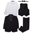 thumbnail image 3 of Black N Bianco Boy's Modern Tuxedo Dresswear Set, 3 of 6