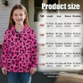 thumbnail image 7 of Uorisanigo Kids Sweatshirt Girls SoftLong Sleeve Zipper Sweatshirts Oversized Pink Cheetah Leopard Print Half Zip Pullover Sweatshirt Fall Spring Outfits Clothes Athletic Pullover Jackets, 7 of 7