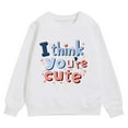 thumbnail image 4 of Boy Valentines Day Outfit Crewneck Sweatshirt Love Heart Print Long Sleeve Pullover Toddler Girl Sweatshirt for Toddler 18-24 Months, 4 of 4