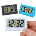 thumbnail image 4 of Mini Digital Desktop Clock with LCD Display, Compact Design for Home, Office, and Bedside Use,White, 4 of 4