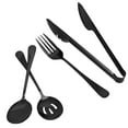 thumbnail image 2 of FELTECHELECTR Serving Utensils for Parties Buffet Utensil Set Black Stainless Steel 1 Set, 2 of 6