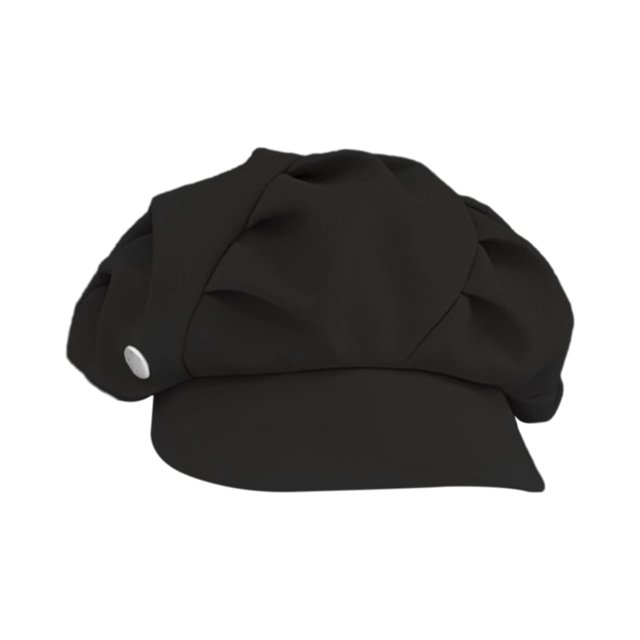 Boina para mujer, gorra de golf, color liso, elegante, ajustable, gorra de taxista, gorra de pintor Negro