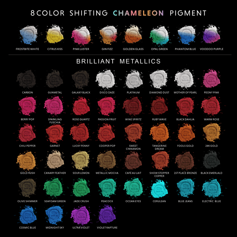 Mica Pigment Nail Art Lip Gloss Color Powder (52 Colors)