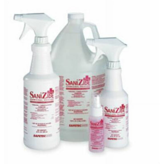 SaniZide Plus Surface Disinfectant Cleaner Quaternary Based Liquid 1 gal. Jug Ammonia Scent, 34815 - Case of 4